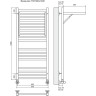 Полотенцесушитель водяной TERMINUS ВАЛЕНСИЯ ЛЮКС П18 500х1200 (4+4+10) 4620768884573